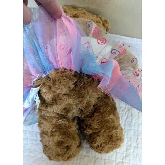 Build A Bear Teddy Brown Tan 15" Plush Stuffed Animal Toy Birthday Princess Tutu - Picture 5 of 11